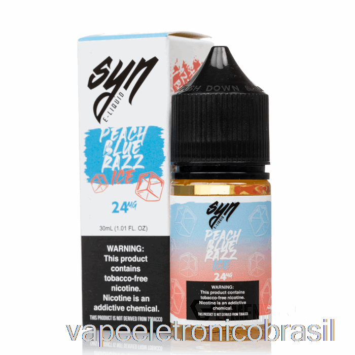 Vape Recarregável Gelo Pêssego Azul Razz - Sais Sin - 30ml 24mg